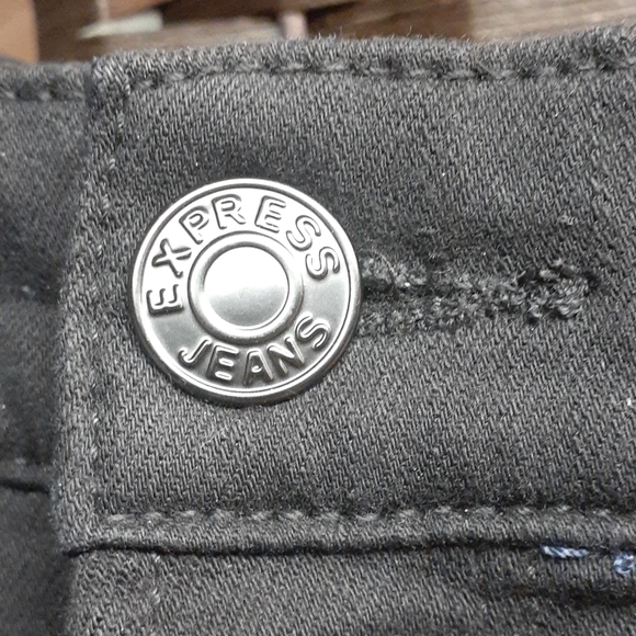 Express black studded Jean's - Picture 3 of 9